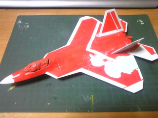 1/72 F-22A 塗装失敗